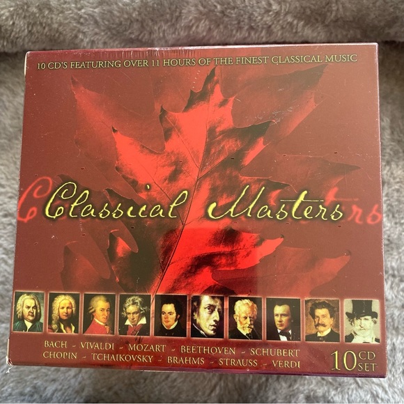 NEW-FACTORY SEALED CLASSICAL MASTERS  Box Set of 10 Music CD's - Picture 1 of 5